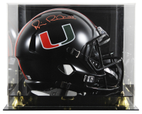 Michael Irvin Signed Miami Hurricanes Full-Size Speed Helmet with Display Case (Beckett) at PristineAuction.com
