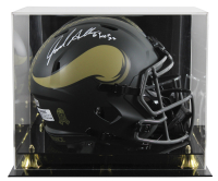Jared Allen Signed Vikings Full-Size Salute to Service Alternate Speed Helmet Inscribed "HOF 25" with Display Case (Beckett) at PristineAuction.com