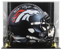 Rod Smith & Ed McCaffrey Signed Broncos Full-Size Speed Helmet Inscribed "Mile High Salute" & "Back 2 Back Champs" with Display Case (Beckett) at PristineAuction.com