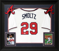 John Smoltz Signed Custom Framed Jersey (Beckett) at PristineAuction.com