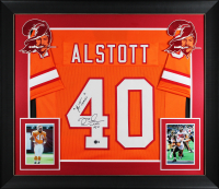 Mike Alstott Signed Custom Framed Jersey Inscribed "A-Train" (Beckett) at PristineAuction.com