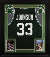 Magic Johnson Signed Custom Framed Jersey (Beckett) at PristineAuction.com