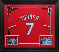 Trea Turner Signed Custom Framed Jersey (Beckett) at PristineAuction.com