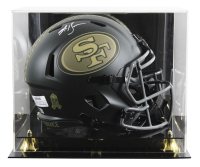 NaVorro Bowman Signed 49ers Full-Size Salute to Service Alternate Speed Helmet with Display Case (Beckett) at PristineAuction.com