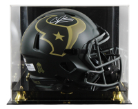 Andre Johnson Signed Texans Full-Size Salute to Service Alternate Speed Helmet with Display Case (Beckett) at PristineAuction.com