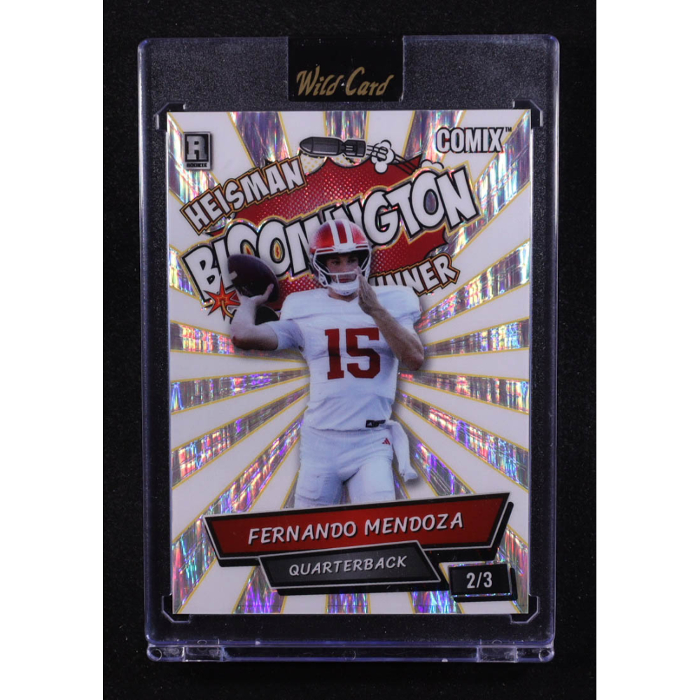 Fernando Mendoza 2025 Wild Card Comix Bloomington Shock #FM04 #2/3 RC at PristineAuction.com