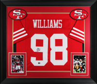 Mykel Williams Signed Custom Framed Jersey (Beckett) at PristineAuction.com