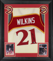 Dominique Wilkins Signed Custom Framed Jersey (Beckett) at PristineAuction.com
