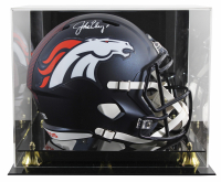 John Elway Signed Broncos Full-Size Speed Helmet with Display Case (Beckett) at PristineAuction.com
