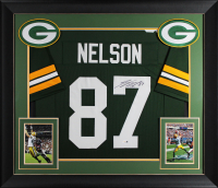 Jordy Nelson Signed Custom Framed Jersey (JSA) at PristineAuction.com