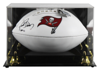 Ronde Barber Signed Buccaneers Logo Football Inscribed "HOF 23" with Display Case (Beckett) at PristineAuction.com