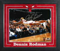 Dennis Rodman Signed Bulls Custom Framed Photo (Beckett) at PristineAuction.com