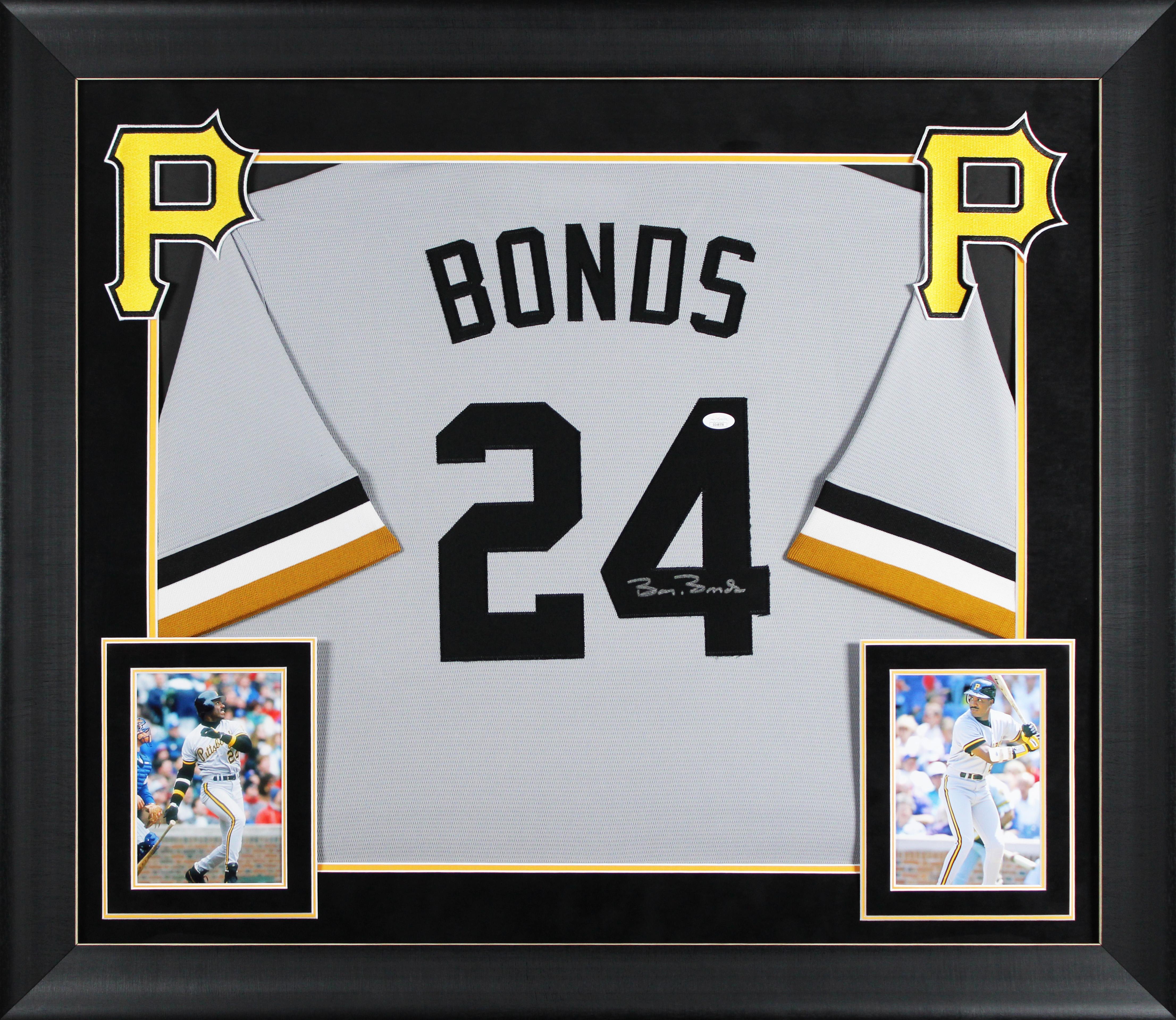 Barry Bonds Signed Pirates Custom Framed Nike Authentic Jersey (JSA) at PristineAuction.com Barry Bonds Signed Pirates Custom Framed Nike Authentic Jersey (JSA) at PristineAuction.com