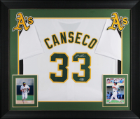 Jose Canseco Signed Custom Framed Jersey (Beckett) at PristineAuction.com