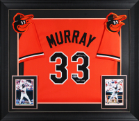 Eddie Murray Signed Custom Framed Jersey Display Inscribed "HOF 03" (Beckett) at PristineAuction.com