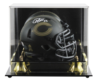 Signed Bears Salute To Service Alternate Speed Mini Helmet with Display Case (JSA) at PristineAuction.com