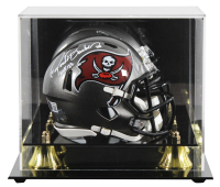 Ronde Barber Signed Buccaneers Throwback Alternate Speed Mini Helmet Inscribed "HOF 23" with Display Case (Beckett) at PristineAuction.com