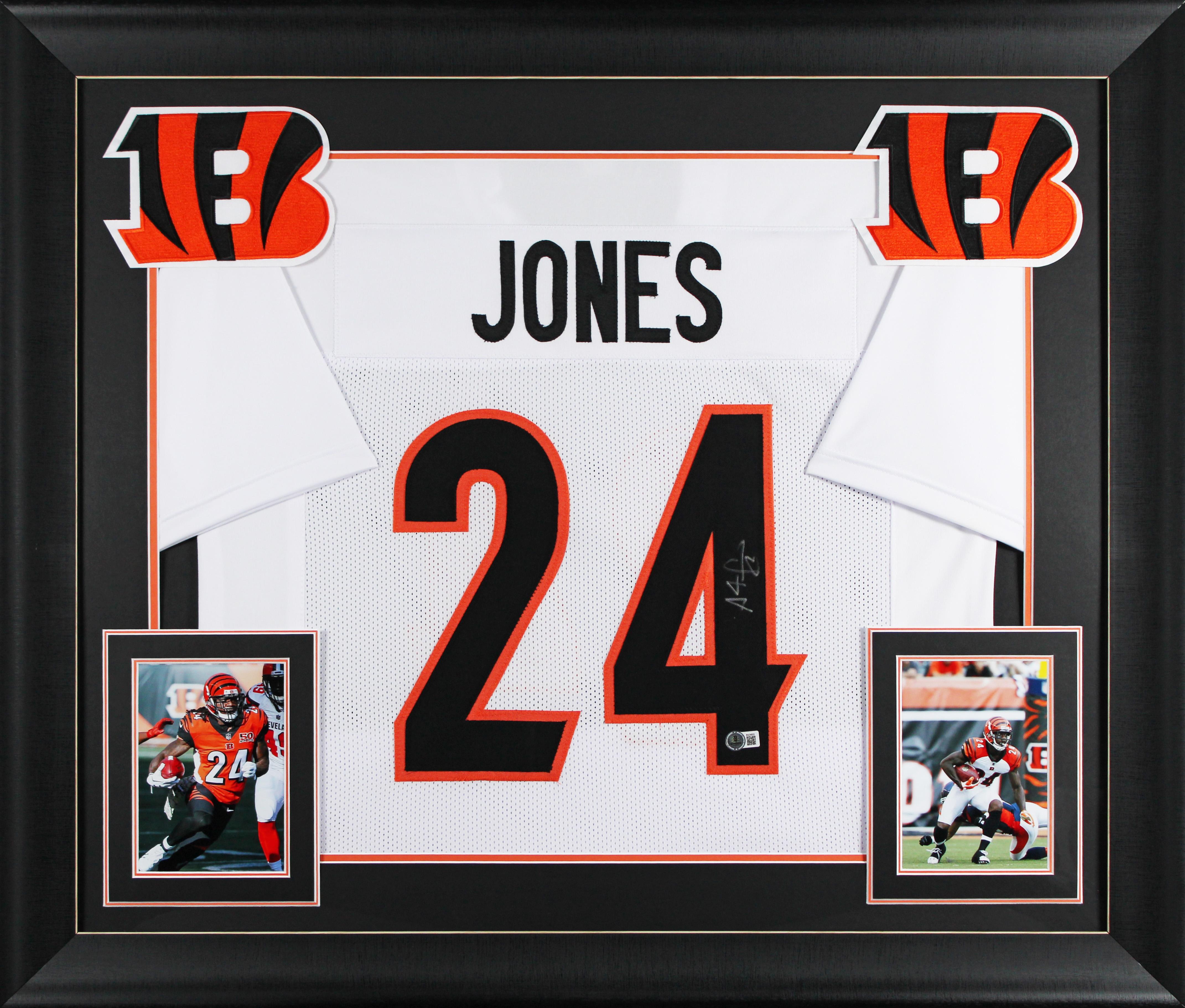 Adam "Pacman" Jones Signed Custom Framed Jersey (Beckett) at PristineAuction.com Adam "Pacman" Jones Signed Custom Framed Jersey (Beckett) at PristineAuction.com