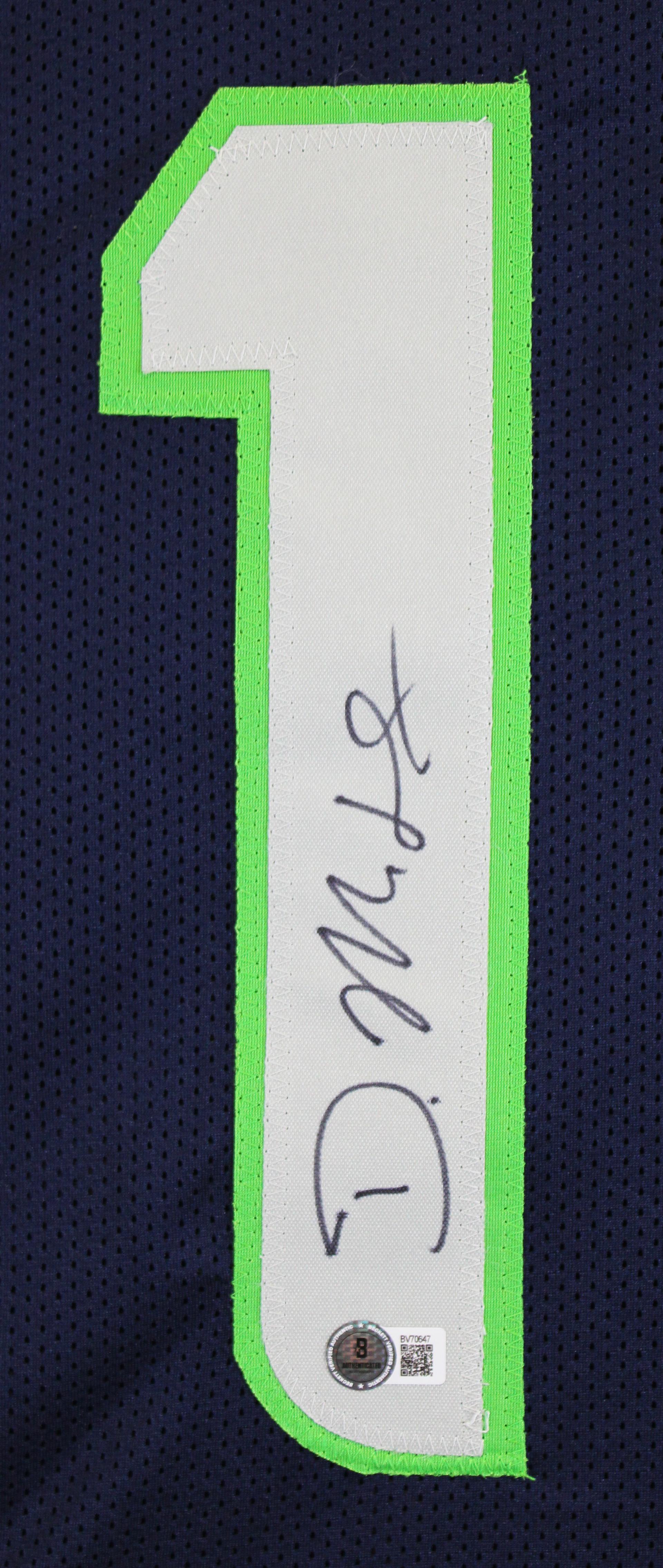 D.K. Metcalf Signed Custom Framed Jersey (Beckett) at PristineAuction.com D.K. Metcalf Signed Custom Framed Jersey (Beckett) at PristineAuction.com