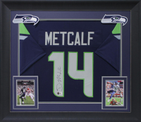 D.K. Metcalf Signed Custom Framed Jersey (Beckett) at PristineAuction.com