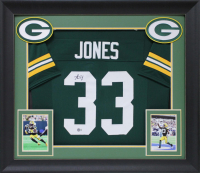 Aaron Jones Signed Custom Framed Jersey (Beckett) at PristineAuction.com