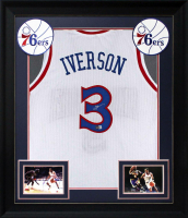 Allen Iverson Signed Custom Framed Jersey (Beckett) at PristineAuction.com