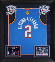 Shai Gilgeous-Alexander Signed Thunder Custom Framed Nike Authentic Jersey (Beckett) at PristineAuction.com