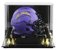 Jared Allen Signed Vikings Rave Alternate Speed Mini Helmet with Display Case (Beckett) at PristineAuction.com