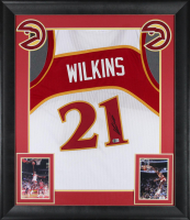 Dominique Wilkins Signed Custom Framed Jersey (Beckett) at PristineAuction.com