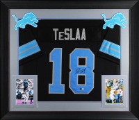 Isaac TeSlaa Signed Custom Framed Jersey (Beckett) at PristineAuction.com