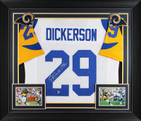 Eric Dickerson Signed Custom Framed Jersey Inscribed "HOF 99" (Beckett) at PristineAuction.com