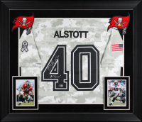 Mike Alstott Signed Buccaneers Custom Framed Nike Authentic Jersey Inscribed "A-Train" (Beckett) at PristineAuction.com