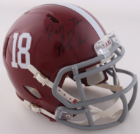 Nick Saban Signed Alabama Crimson Tide Speed Mini Helmet Inscribed "Roll Tide" (Beckett) at PristineAuction.com