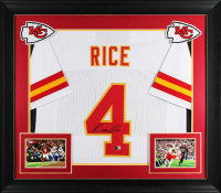 Rashee Rice Signed Custom Framed Jersey (Beckett) at PristineAuction.com