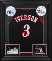 Allen Iverson Signed Custom Framed Jersey (JSA) at PristineAuction.com