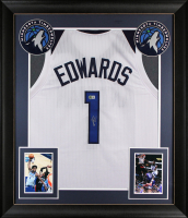 Anthony Edwards Signed Custom Framed Jersey (Beckett) at PristineAuction.com