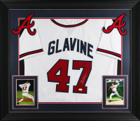 Tom Glavine Signed Custom Framed Jersey (JSA) at PristineAuction.com