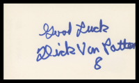Dick Van Patten Signed 3x5 Index Card Inscribed "Good Luck" (Beckett) at PristineAuction.com