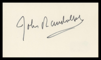 John Randolph Signed 3x5 Index Card (Beckett) at PristineAuction.com