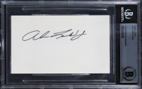 Art Linkletter Signed 3x5 Index Card (BGS) at PristineAuction.com