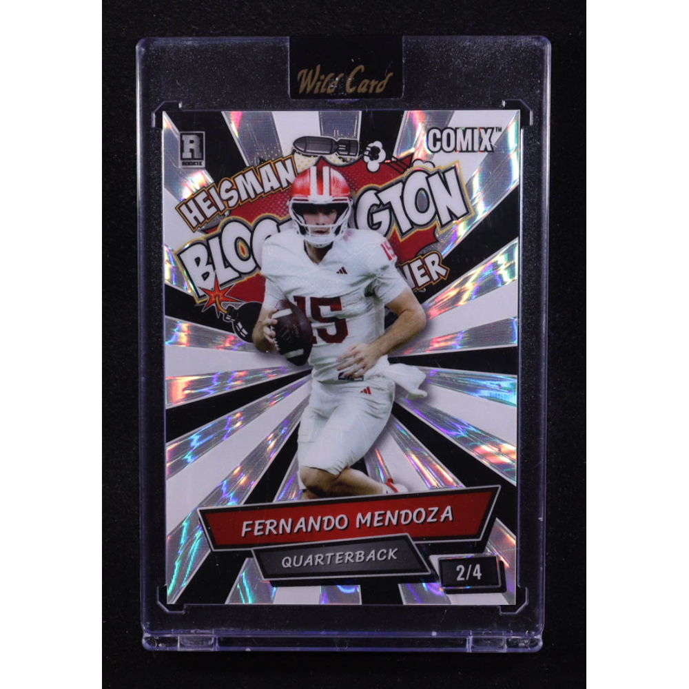 Fernando Mendoza 2025 Wild Card Comix Bloomington Lava #FM011 #2/4 RC at PristineAuction.com