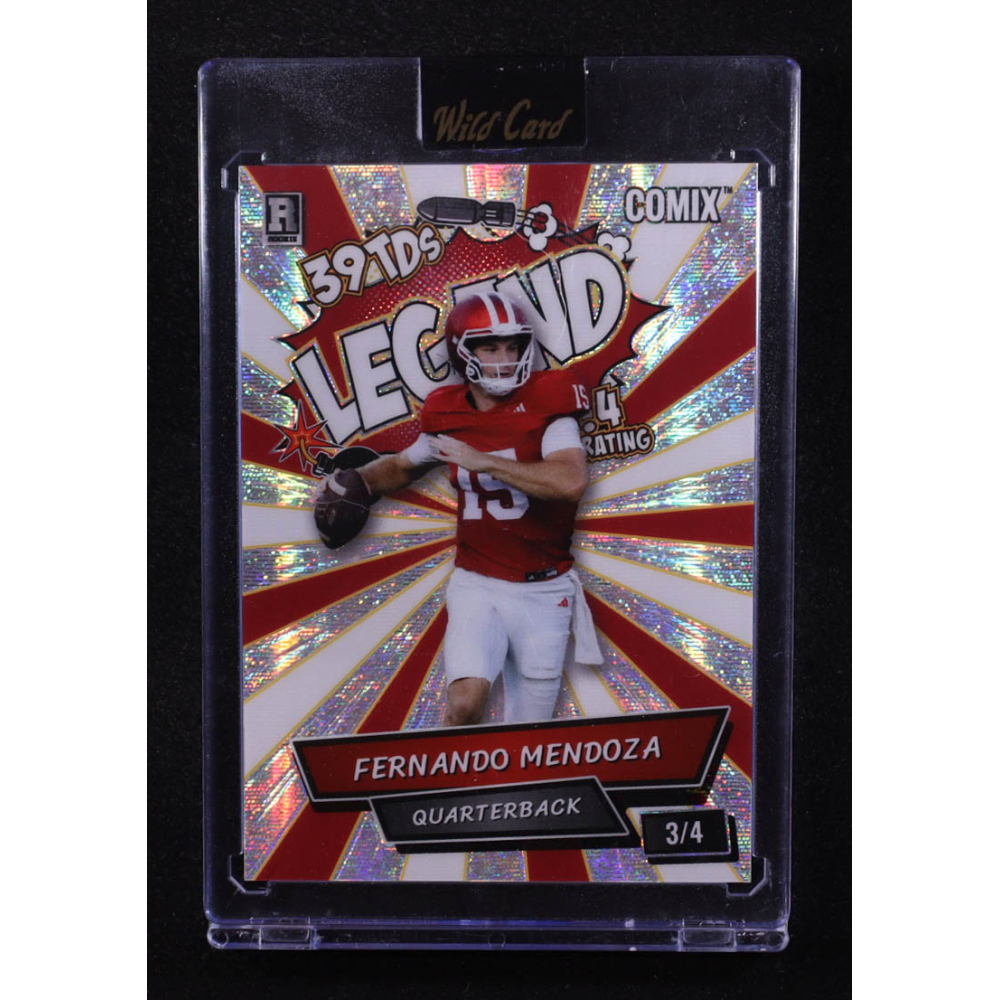 Fernando Mendoza 2025 Wild Card Comix Legend Disco Ball #FM09 #3/4 RC at PristineAuction.com