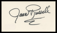 Jane Russell Signed 3x5 Index Card (Beckett) at PristineAuction.com