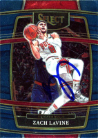 Zach LaVine Signed 2021 Panini Select #76 (PSA) at PristineAuction.com