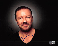 Ricky Gervais Signed 8x10 Photo (Beckett) at PristineAuction.com