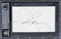 Ian Ziering Signed 3x5 Index Card (BGS) at PristineAuction.com