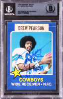 Drew Pearson Signed 1975 Wonder Bread #11 Inscribed "HOF 21" (BGS) at PristineAuction.com