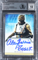 Alan Harris Signed Star Wars Custom Trading Card Inscribed "Bossk" (BGS | Auto 10) at PristineAuction.com