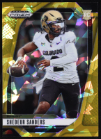 Shedeur Sanders 2025 Panini Prizm Draft Picks Gold Ice #19 RC at PristineAuction.com