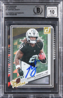 Ashton Jeanty Signed 2025 Donruss The Rookies #7 (BGS | Auto 10) at PristineAuction.com